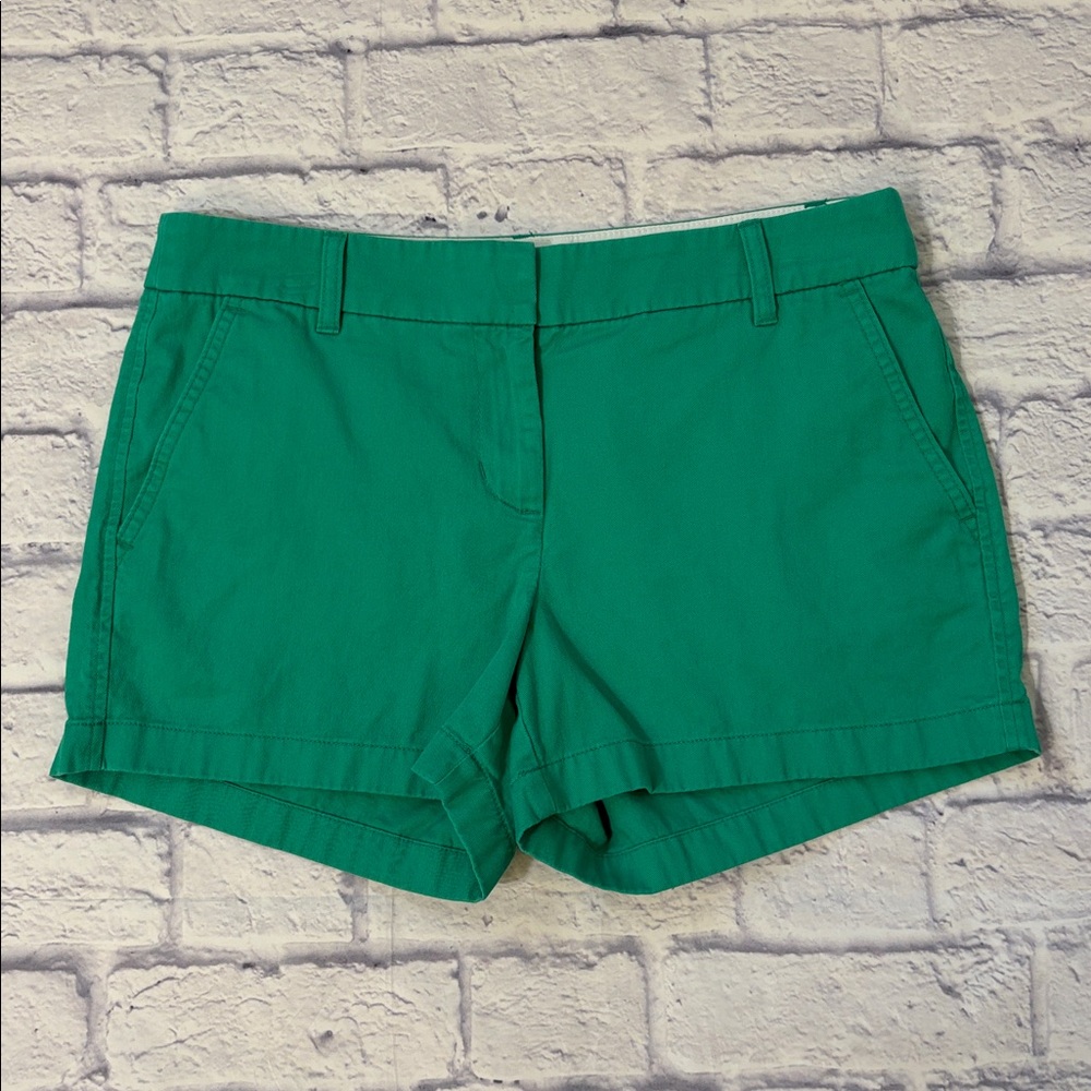 J. Crew Emerald Green Women's Chino Shorts